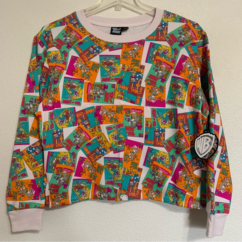 Warner Brothers Tom and Jerry Sweatshirt Size Large